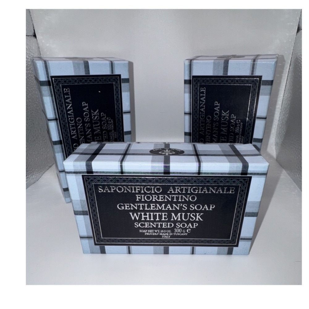 Saponificio Artigianale Fiorentino Gentleman's Soap White Musk Hydrating 10.5 oz